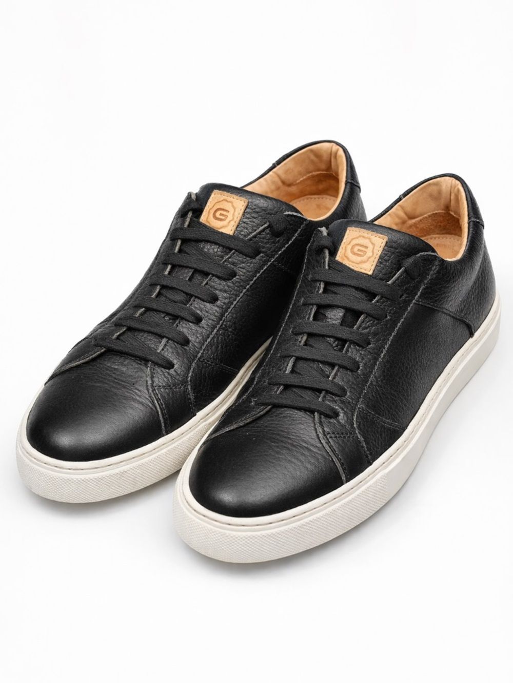 GREATS 2.0 Royales Black Mens Leather Sneakers Size 9.5 Made in Italy